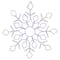 23" Lighted Snowflake Window Silhouette Christmas Decoration
